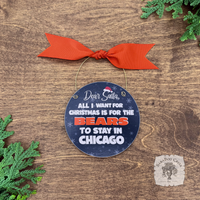 Chicago Bears Stay in Chicago Ornament