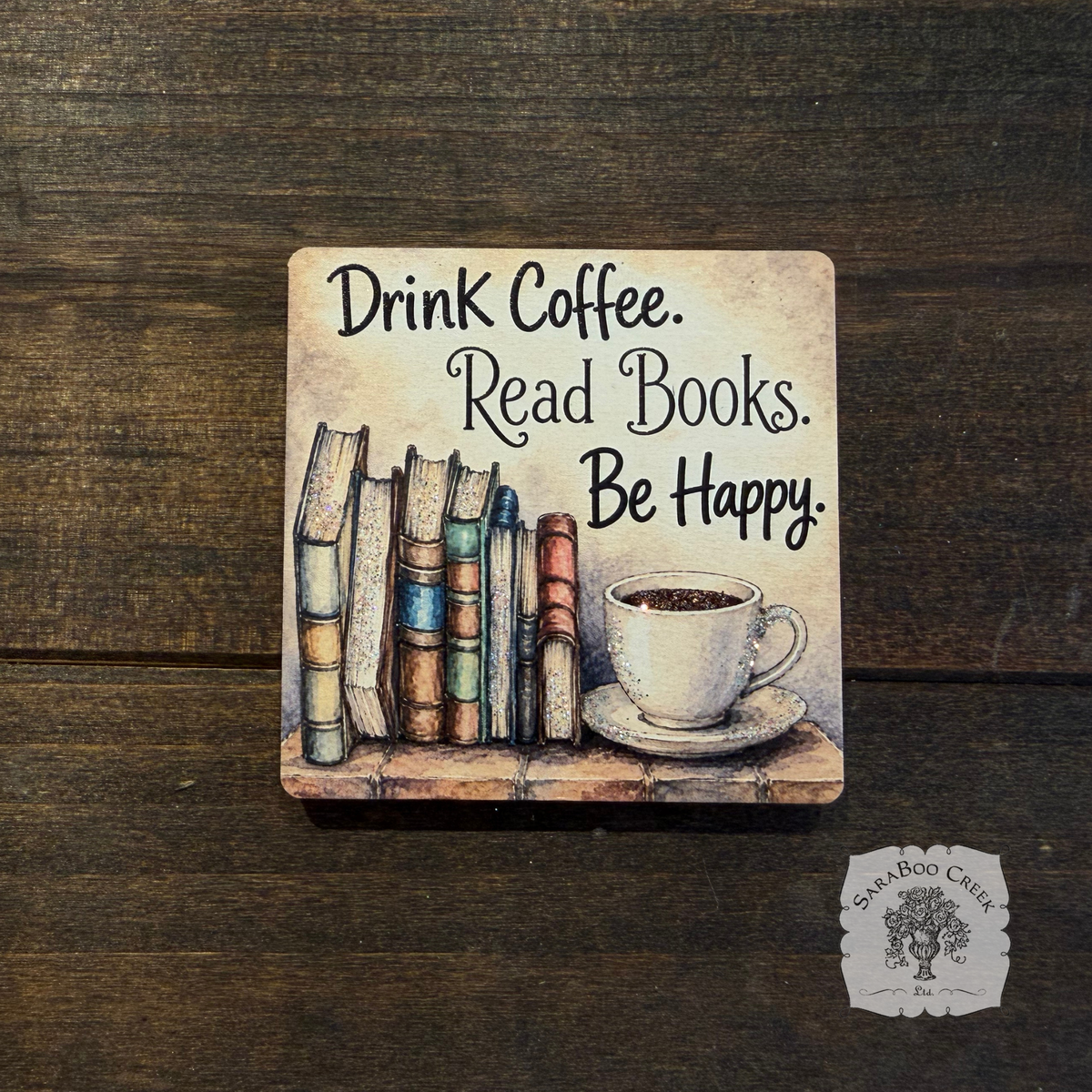 Drink Coffee and Read Books Magnet
