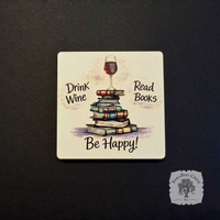 Drink Wine Read Books Magnet