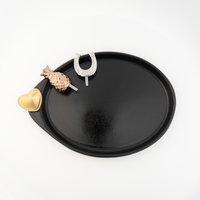 Nora Fleming Black Oval Plate/3 Minis Anfora Gift Set
