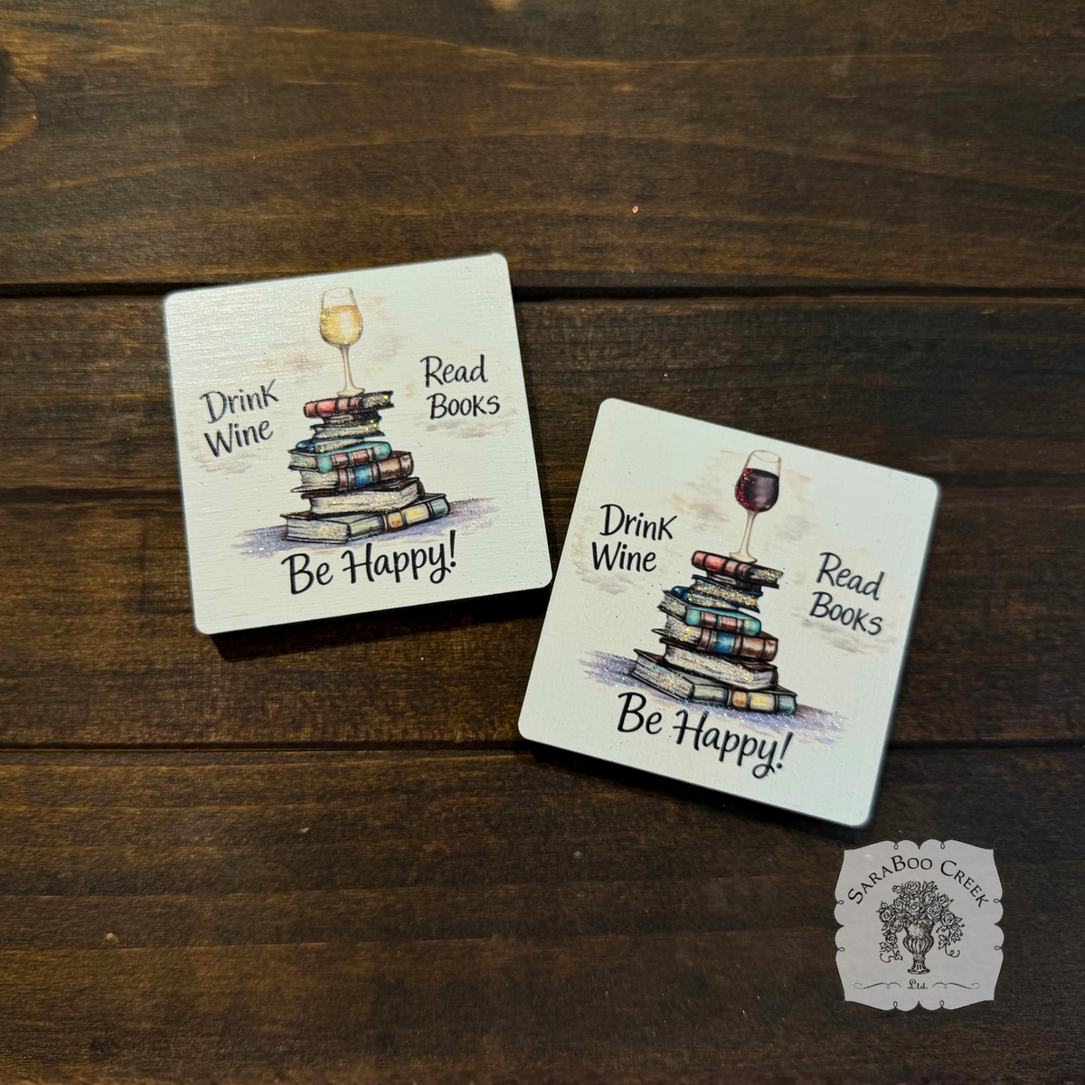 Drink Wine Read Books Magnet