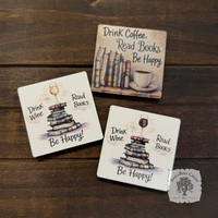 Drink Coffee and Read Books Magnet