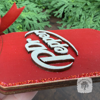 Dr. Pepper Ornament, Handmade Wood Soda Pop Can Christmas Ornament