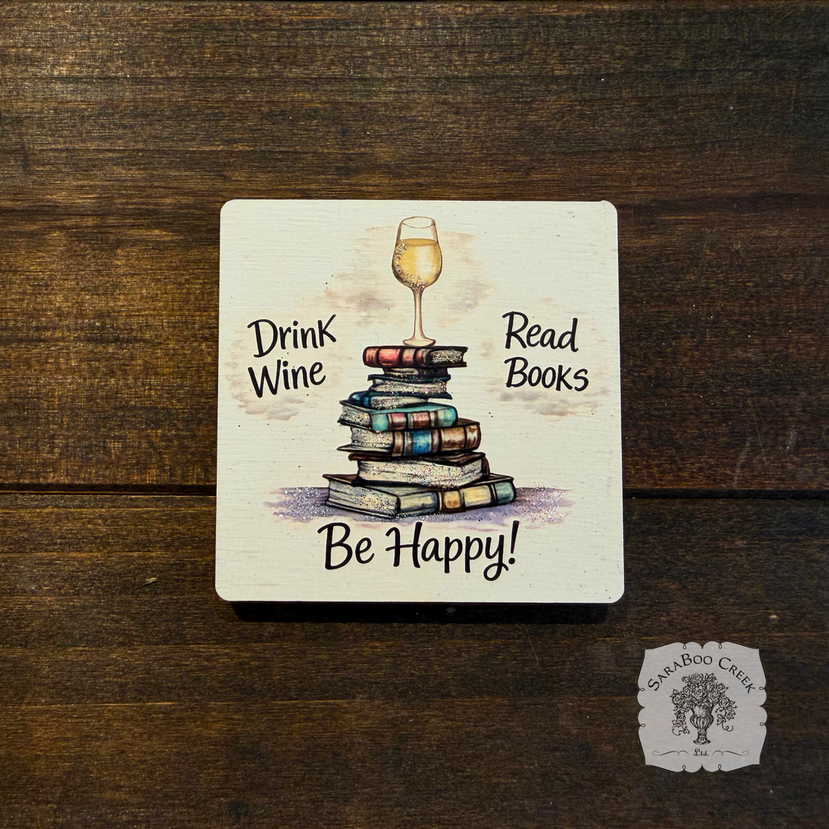 Drink Wine Read Books Magnet