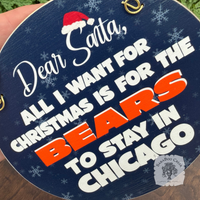 Chicago Bears Stay in Chicago Ornament