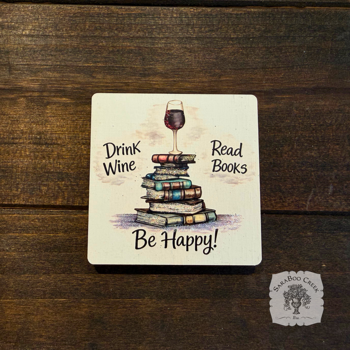 Drink Wine Read Books Magnet