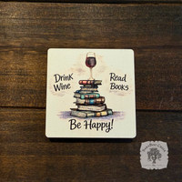 Drink Wine Read Books Magnet