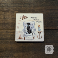 Home is Where my Dog Sits Magnet