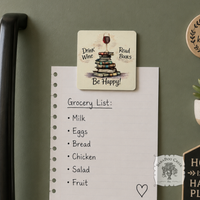 Drink Wine Read Books Magnet