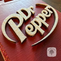 Dr. Pepper Ornament, Handmade Wood Soda Pop Can Christmas Ornament