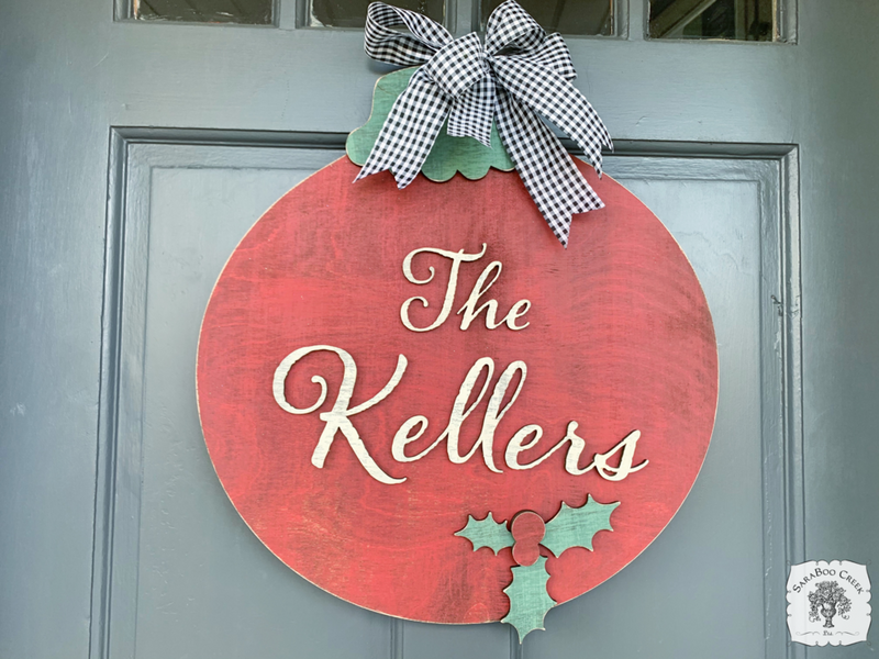 20" Custom Cut Ornament