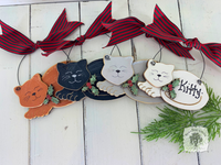 Cat Ornament - Personalized Kitty Christmas Ornament, Cat Lover Gift