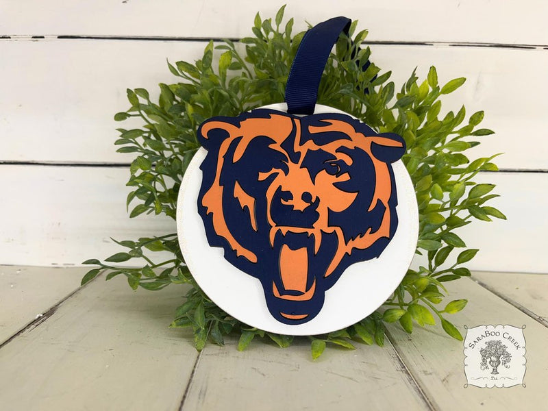 Chicago Bears Ornament - Personalized Bears Logo Bears Fan Gift