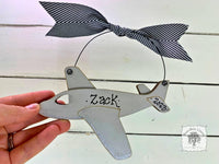 Airplane Ornament - Personalized Plane Christmas Ornament