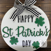 20" St. Patrick's Day Door Sign
