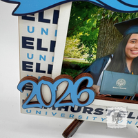 Custom School Logo Picture Frame w/ Easel