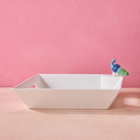 Nora Fleming Pinstripes Square Melamine Tray