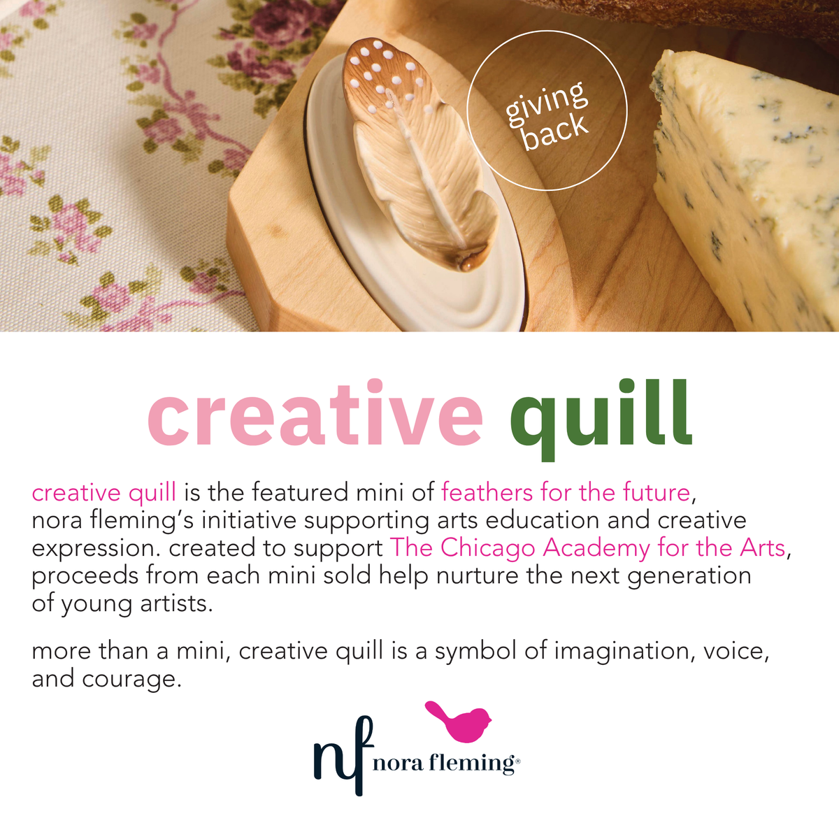 Nora Fleming Feather Mini