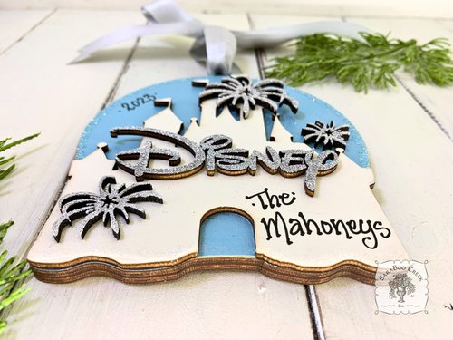 Disney Castle Ornament - Personalized Disney Lover Gift – SaraBoo