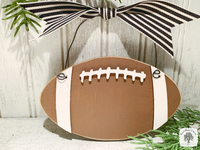 Football Ornament - Personalized Handmade Wood Football Gift