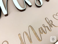 Grandma Sign Customized with Engraved Grandkids Names - Mimi, Gigi, Nana or Custom Name