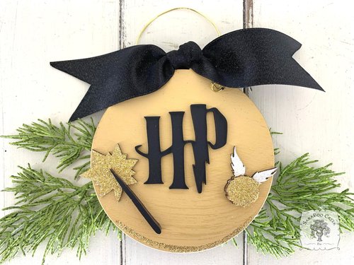 Harry Potter Ornament - Personalized, available in Harry Potter House Colors