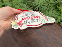 Mahjong 'Christmas Cheer' Wood Christmas Ornament