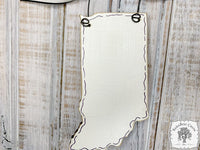 State of Indiana Personalized Ornament