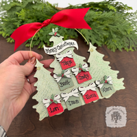Trees with Presents Ornament for Grandparents or Family