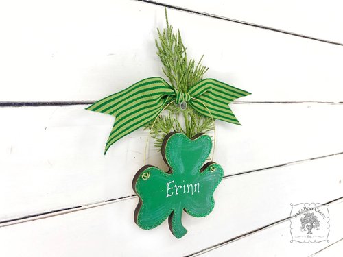 Shamrock Ornament - Personalized Irish St Patrick's Day or Christmas Decoration