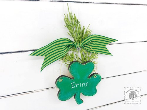 Shamrock Ornament - Personalized Irish St Patrick's Day or Christmas Decoration