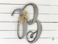 Small Fancy Single Letter Initial: Choose 6"-12"