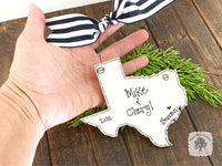 State of Texas Personalized Ornament