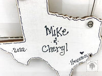 State of Texas Personalized Ornament