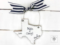 State of Texas Personalized Ornament