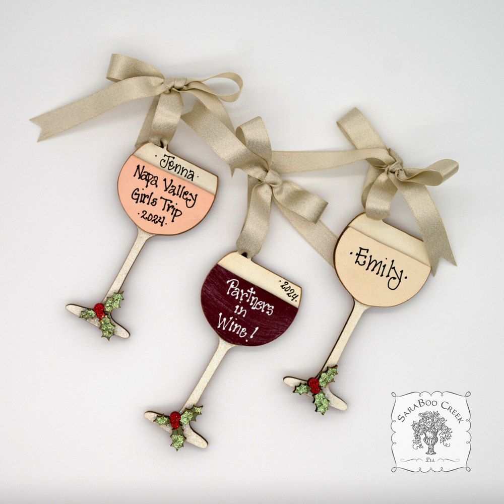 Wine Glass Ornament