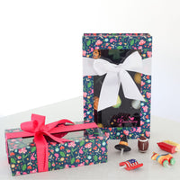 Small Floral 6 space Nora Fleming Keepsake Box