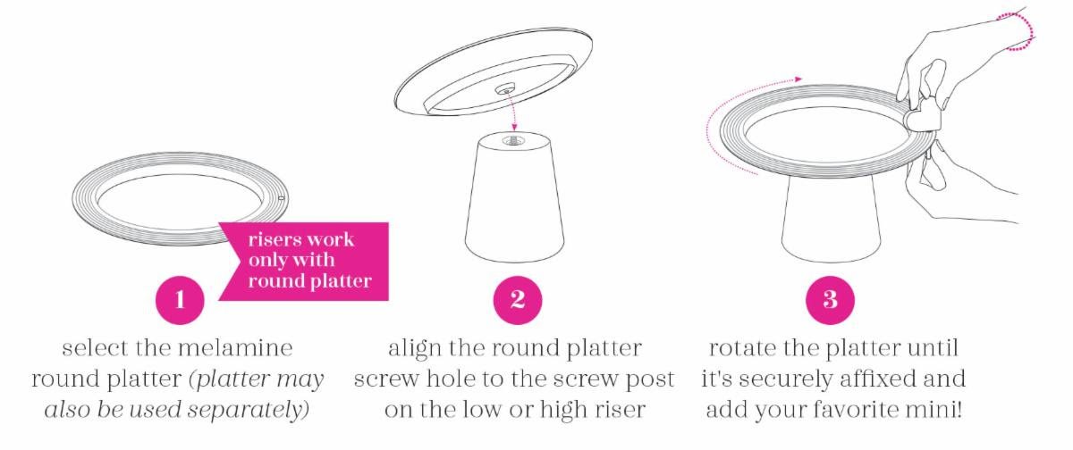Melamine Risers Nora Fleming Melamine Risers – SaraBoo Creek