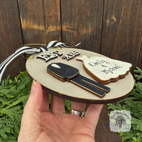 Bride and Groom Wedding Ornament Est 2026 or Est 2027 - Personalized 1st Christmas Married Gift